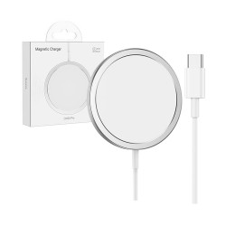 Hoco Magnetic Wireless Fast Charger CW30 Pro Original Series Silver Hoco Magnetic Wireless Fast Charger CW30 Pro Original Series Silver